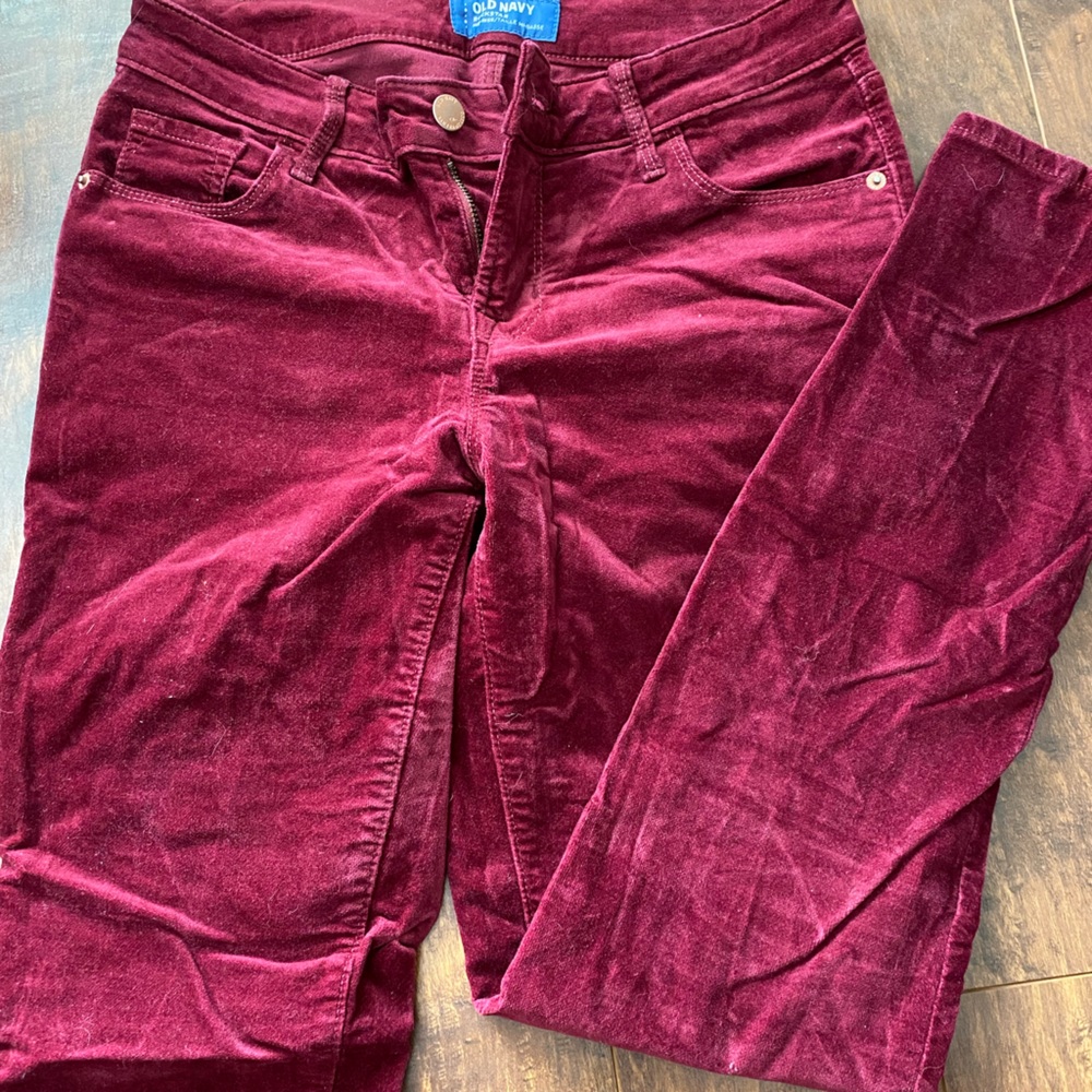 Old Navy Rockstar velour pants